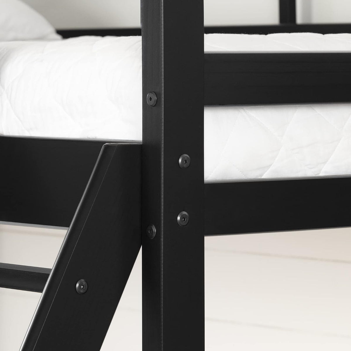 Matte Black Twin on Full Bunk Bed K103