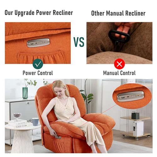 Green Power Recliner Chair with Heated and USB K24449