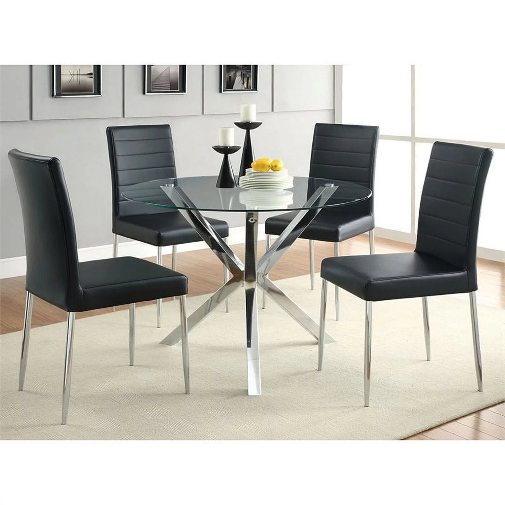 Contemporary Round Glass Top Dining Table O7937