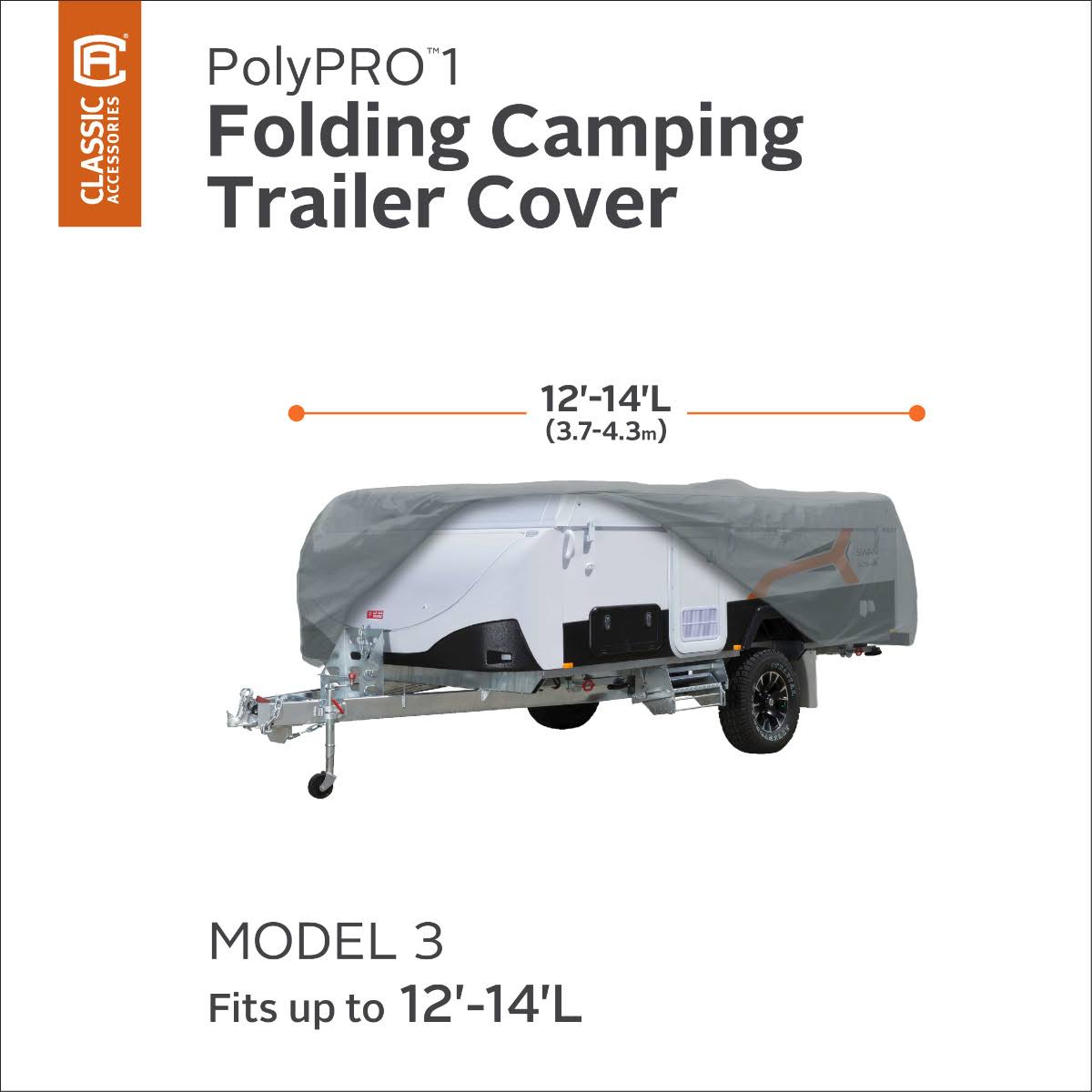 Gray Folding Camping Trailer Cover E275262