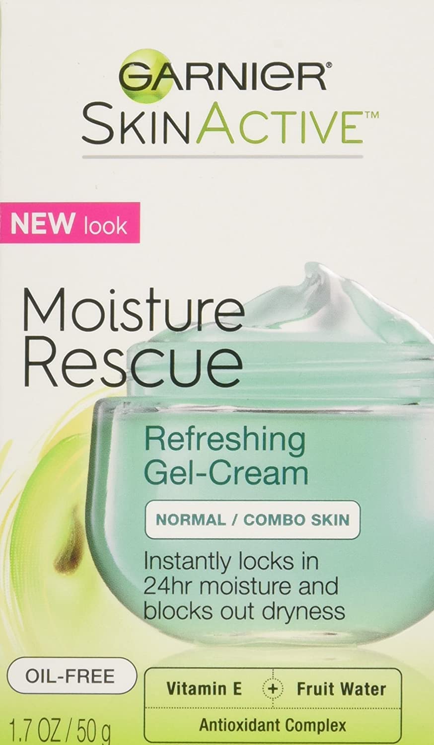 Moisture Rescue Refreshing Gel-Cream, Oil-Free, 1.7 Oz (50g), Pack of 2 G50390