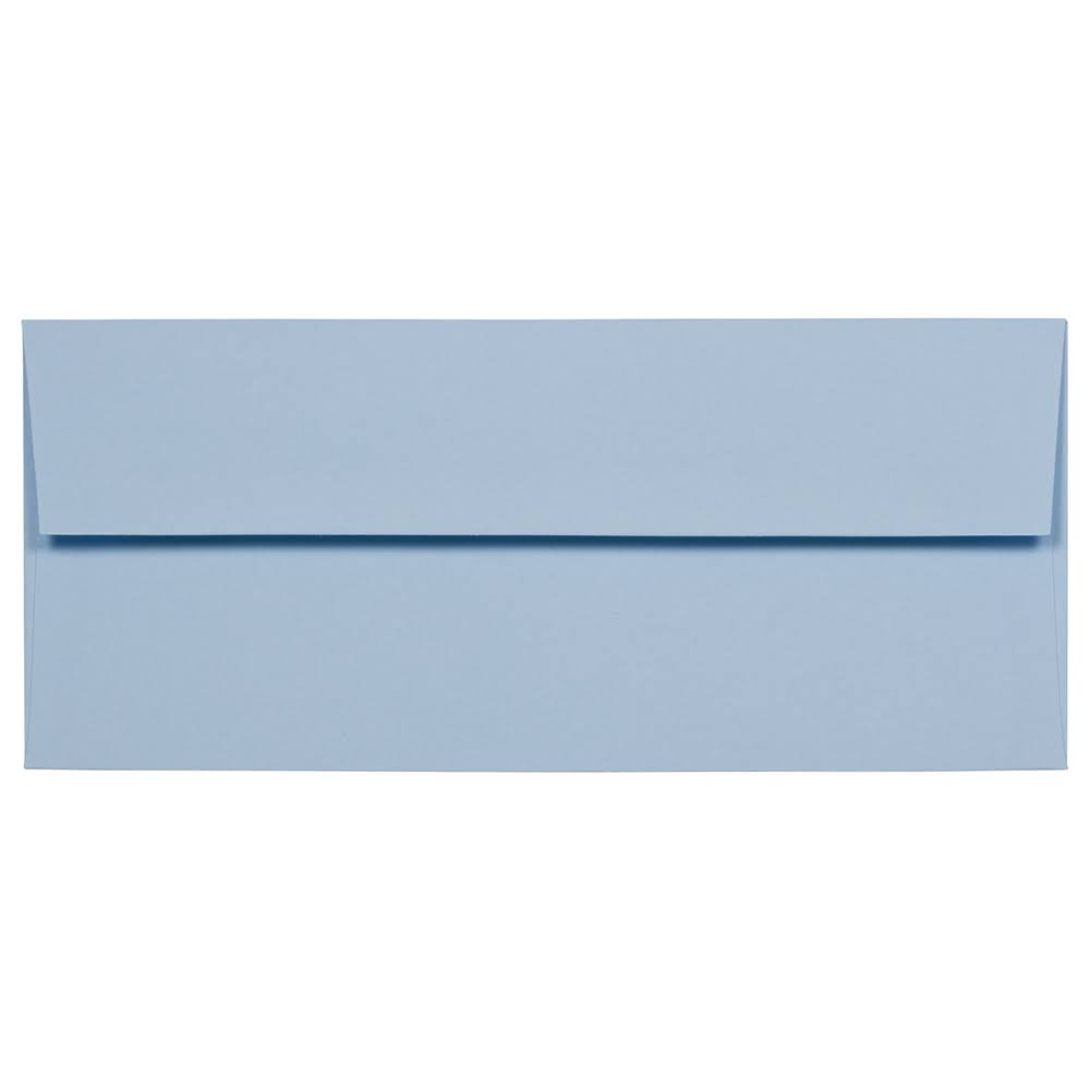 #10 Business Envelopes, 4 1/8 x 9 1/2, Baby Blue, 500/Box P911228