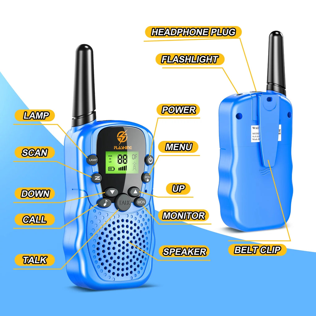 Kids Walkie Talkies 3 Packs 22 Channels J249