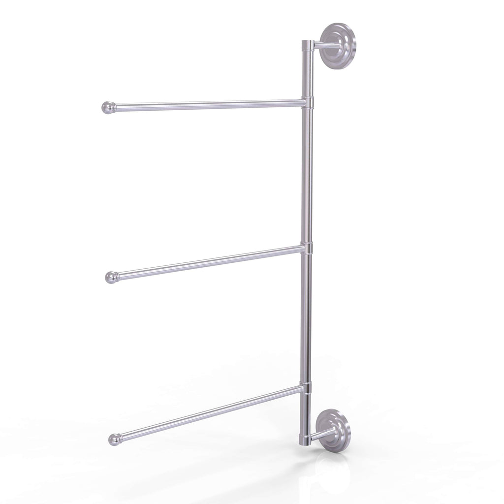 3 Swing Arm Vertical 28-in Towel Bar Satin Chrome Q3797