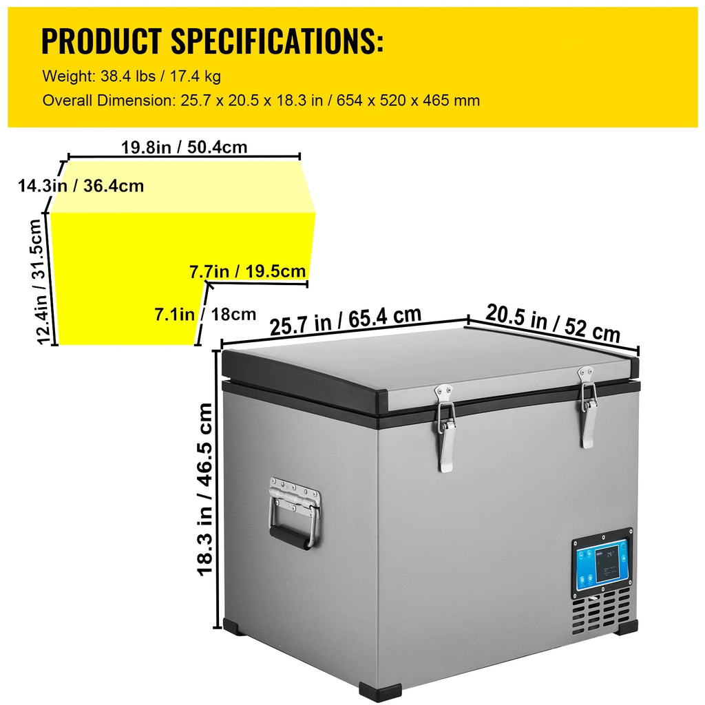 12volt Portable Car Refrigerator 48Qt G453375