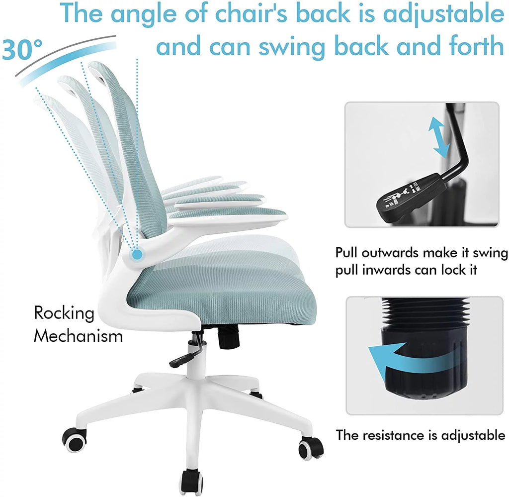 Black Ergonomic Office Chair with Lumbar Support W235