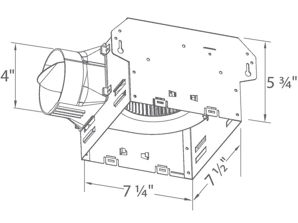 100 CFM Single Speed Exhaust Bath Fan K6049