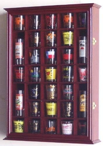 Shot Glass Display Case Wall Rack L58649