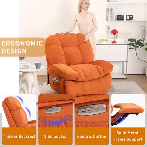 Green Power Recliner Chair with Heated and USB K24449