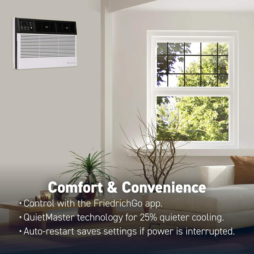 White Smart Air Conditioner Window Unit, 8000 BTU J812270
