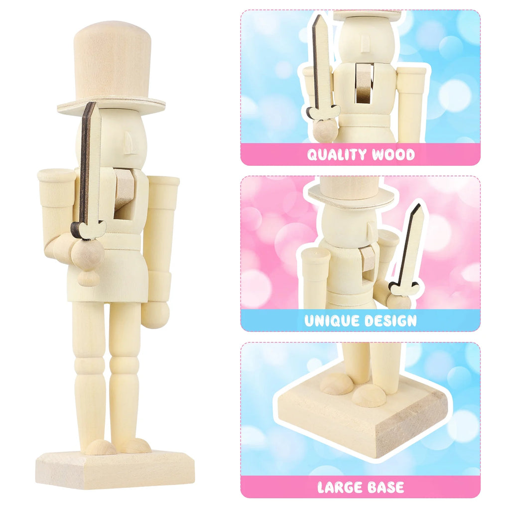 Unfinished Wooden Nutcracker Doll W3818