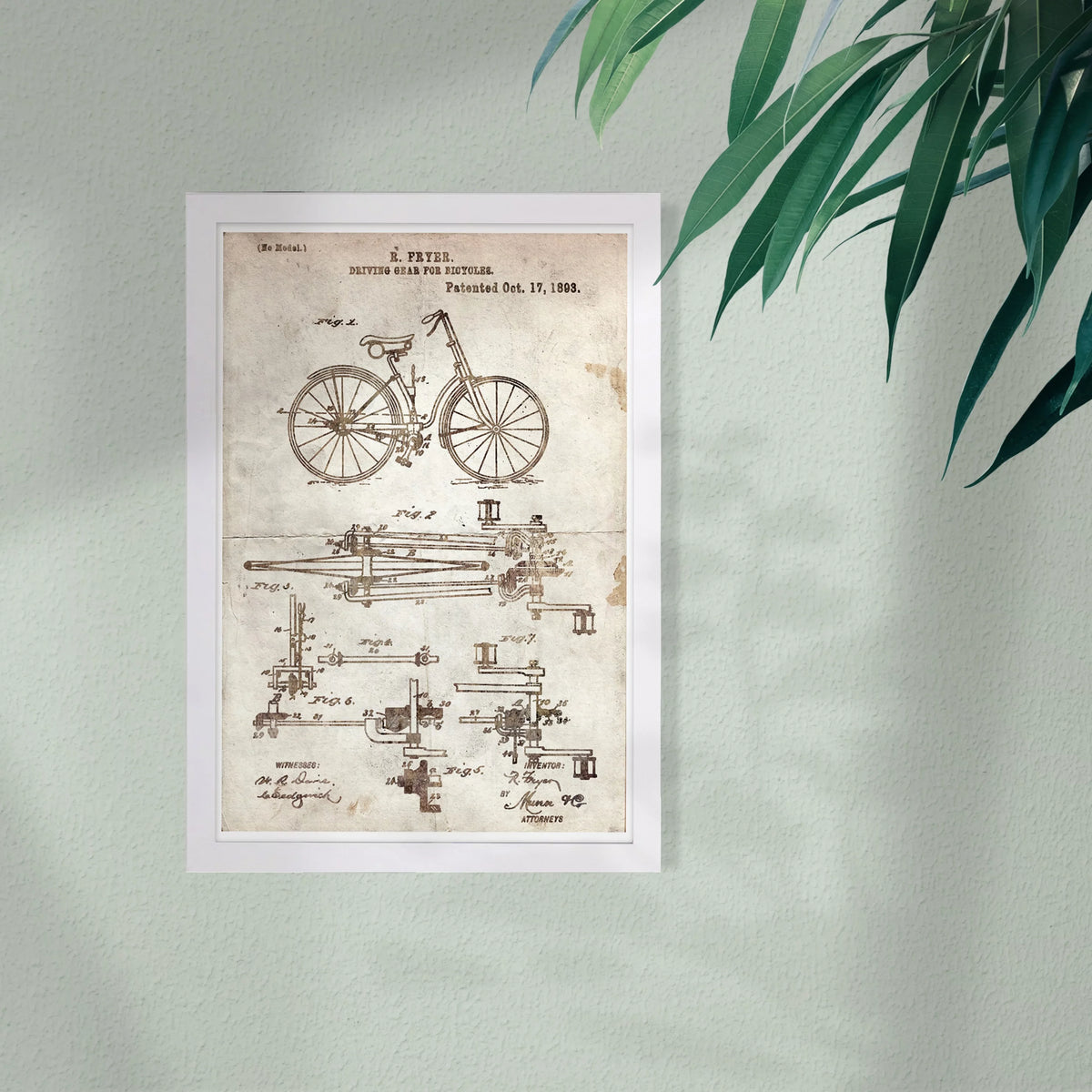 Framed Transportation Wall Art Print N907