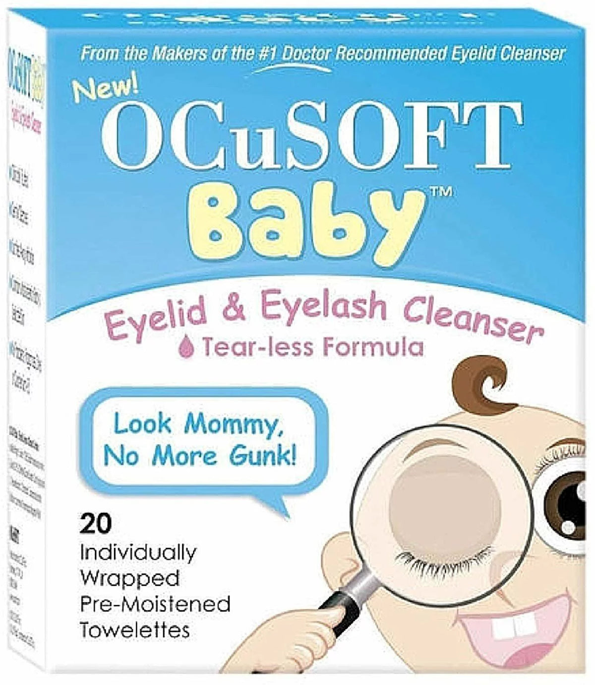 Baby Eyelid Eyelash Cleanser, 20 ct, 3 Pack J3912
