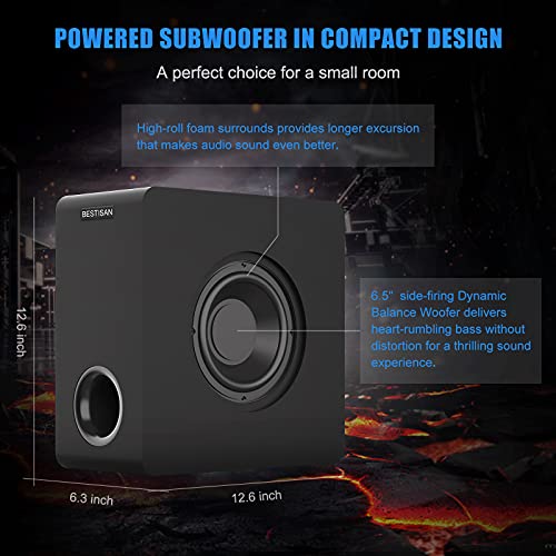 6.5'' Side Firing Powered Subwoofer N5497