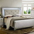 California King Size Leatherette Tufted Bed with LED D1614
