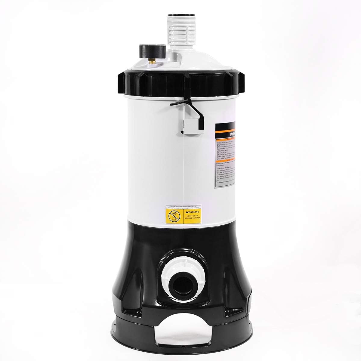 White/Black Above Ground Pool Cartridge Filter System with Pump E3106