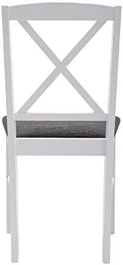 Set of 2 Wood Dining Chairs with Cross Back Q2206