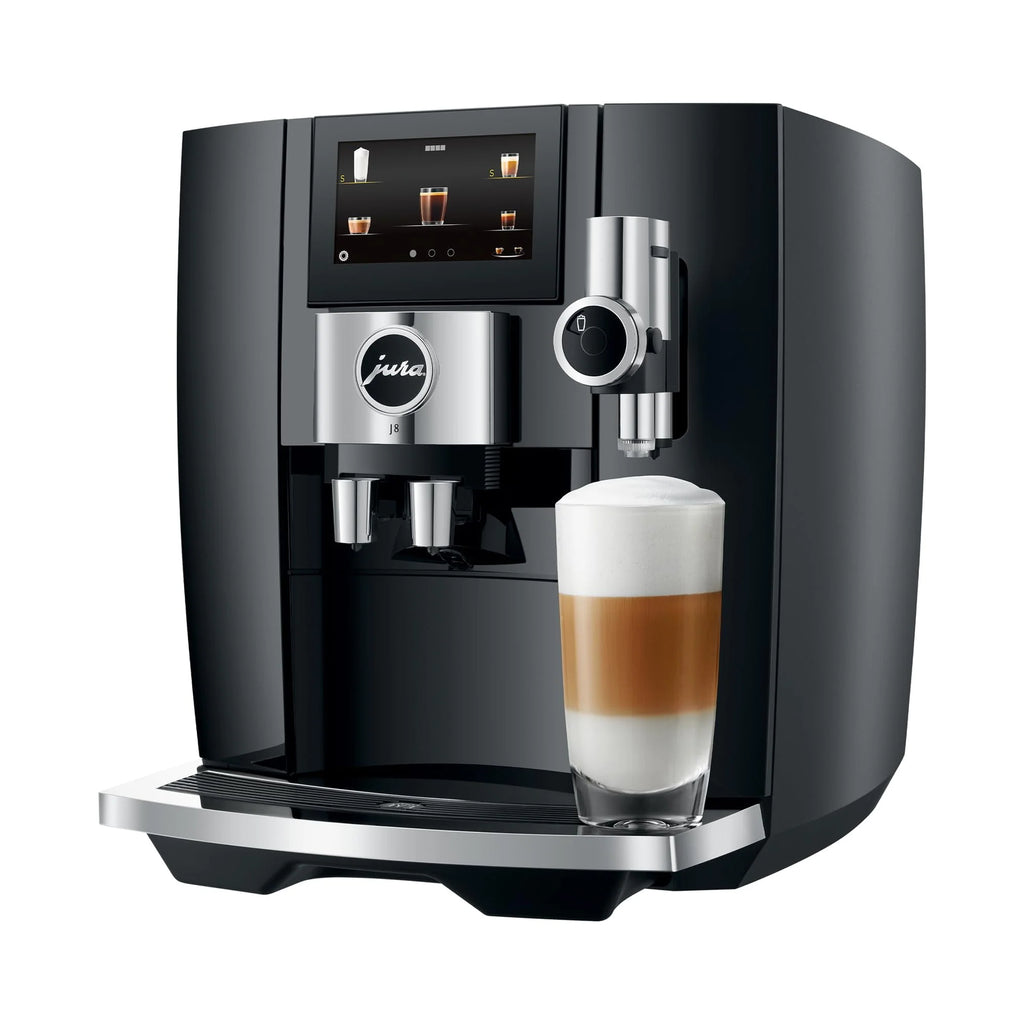 Jura J8 Coffee Machine with Sweet Foam Function and Cutting Edge Technology (Midnight Silver) P7040