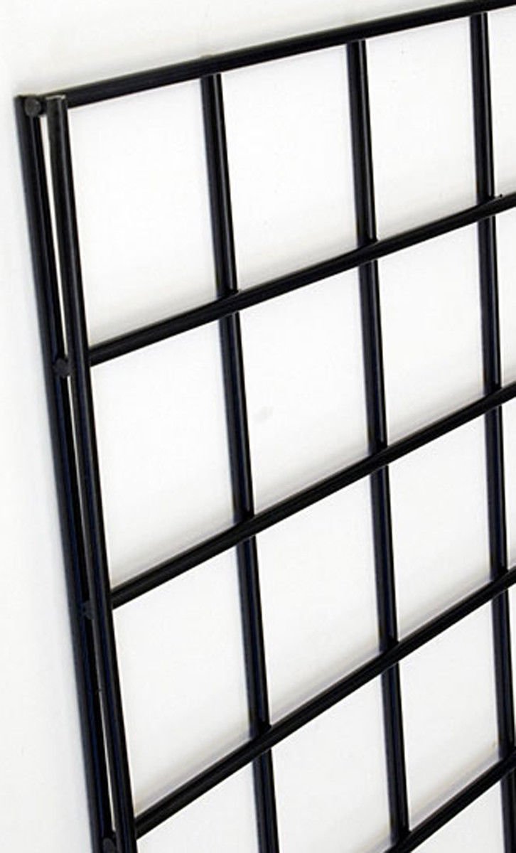 Black Metal Grid Panels 2' Width x 4' Height Pack of 3 S987