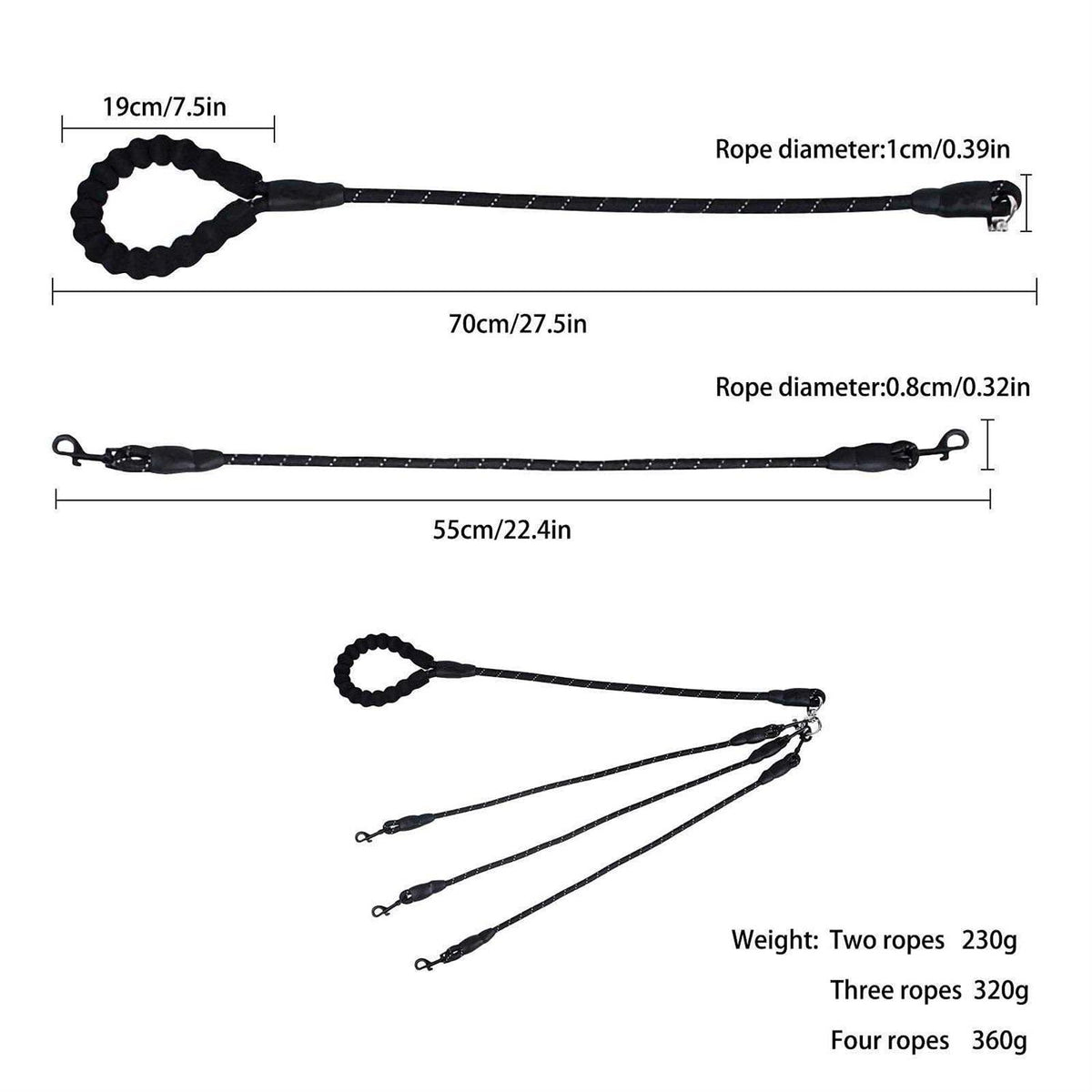 No Tangle Nylon Dog Leash K685
