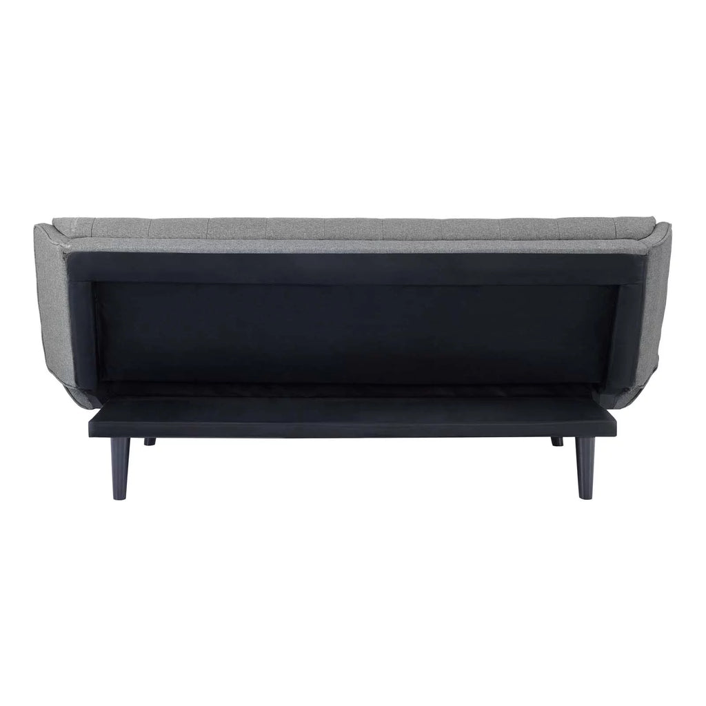 Grey Tufted Fabric Sofa Bed J761