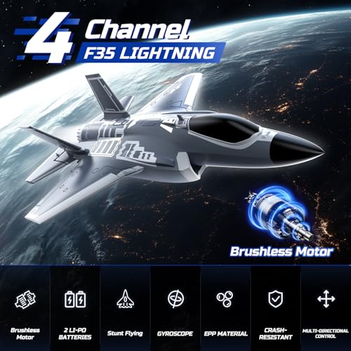 4 Channel Brushless RC Plane EDF Fighter Jet L2589