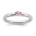 Sterling Silver Pink Tourmaline Ring B19437