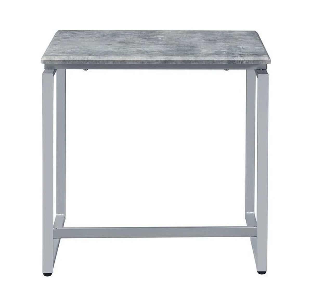 3-Piece Rectangular Wooden Coffee and End Table Set in Gray E3559