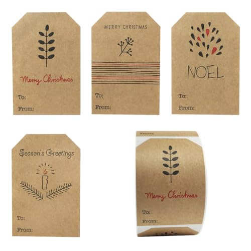 Christmas Gift Tags 2 x 3 25 Adhesive Labels B68188