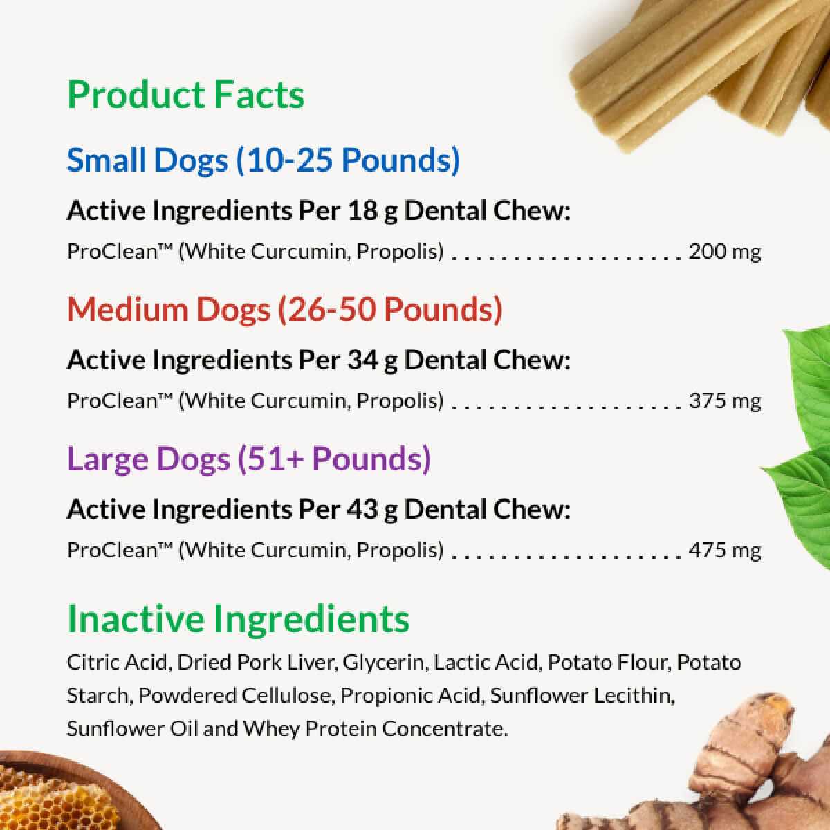 All Natural Canine Fresh Dental Chews Sticks C76474