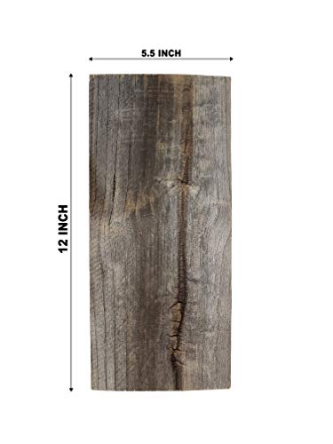 Rustic Weathered Reclaimed Wood Planks (6 planks - 24" long) H651