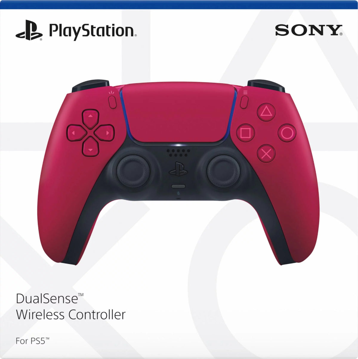 PlayStation 5 Slim Disc 2TB SSD Edition with Two Controllers White and Cosmic Red DualSense and Mytrix Hard Shell Protective Controller Case C115