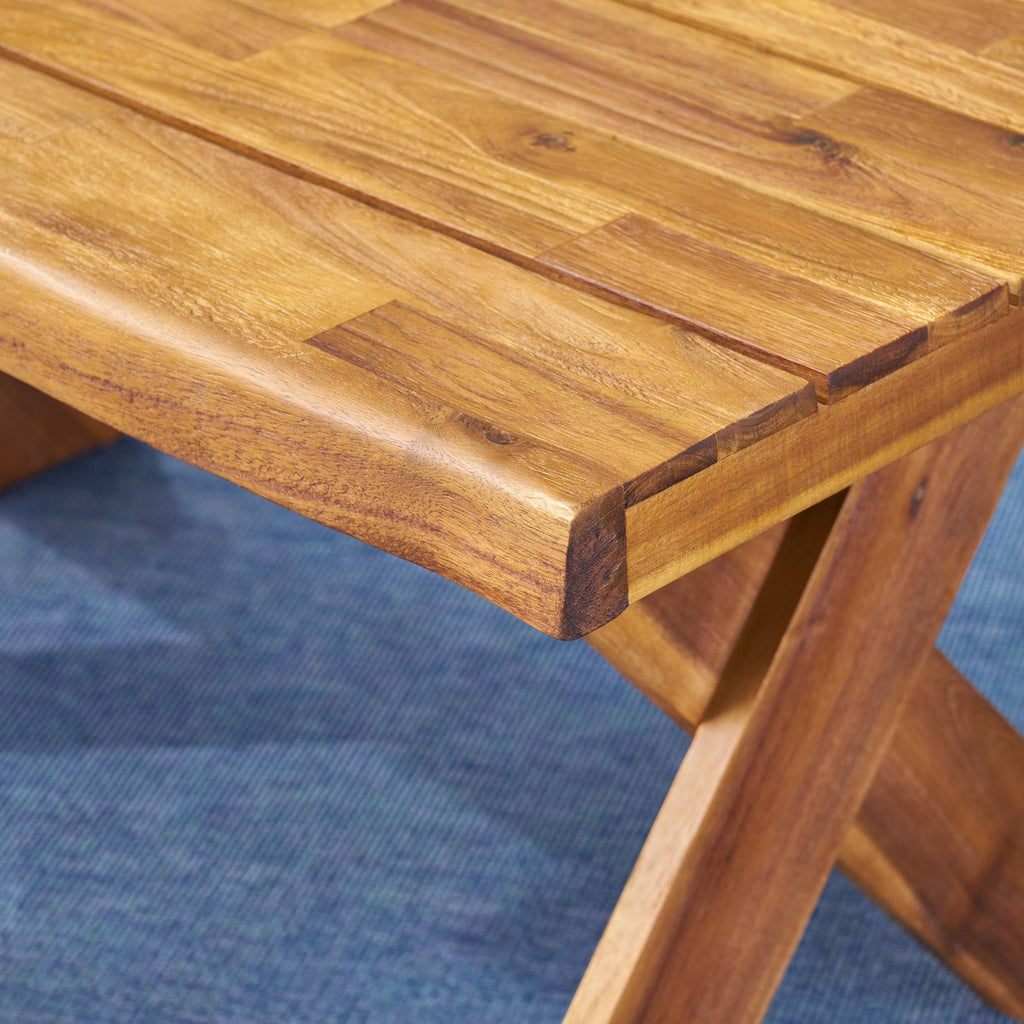 Teak Acacia Wood Coffee Table X739777