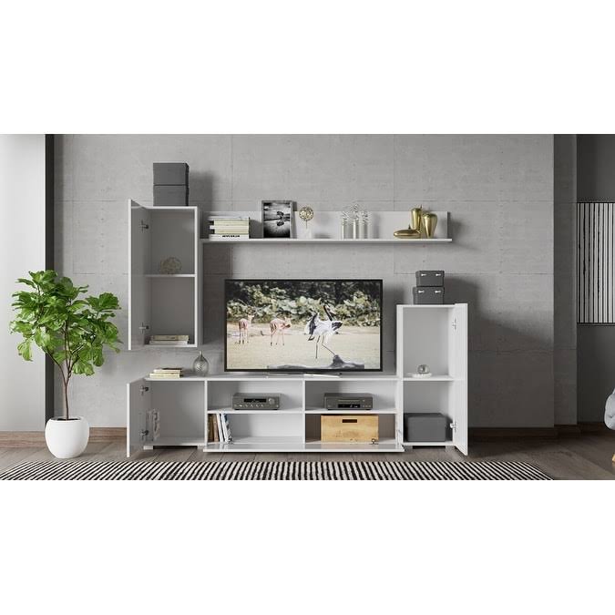 White Entertainment Center O69366