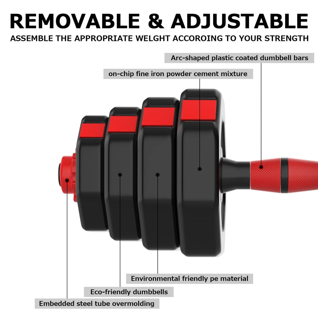 66 Lb Adjustable Weights Dumbbells Set T430