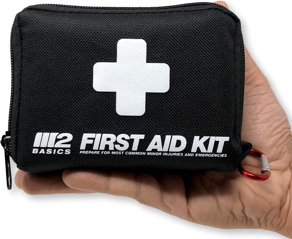 150 Piece First Aid Kit with Carabiner, Emergency Blanket, Medical Survival Bag E7261