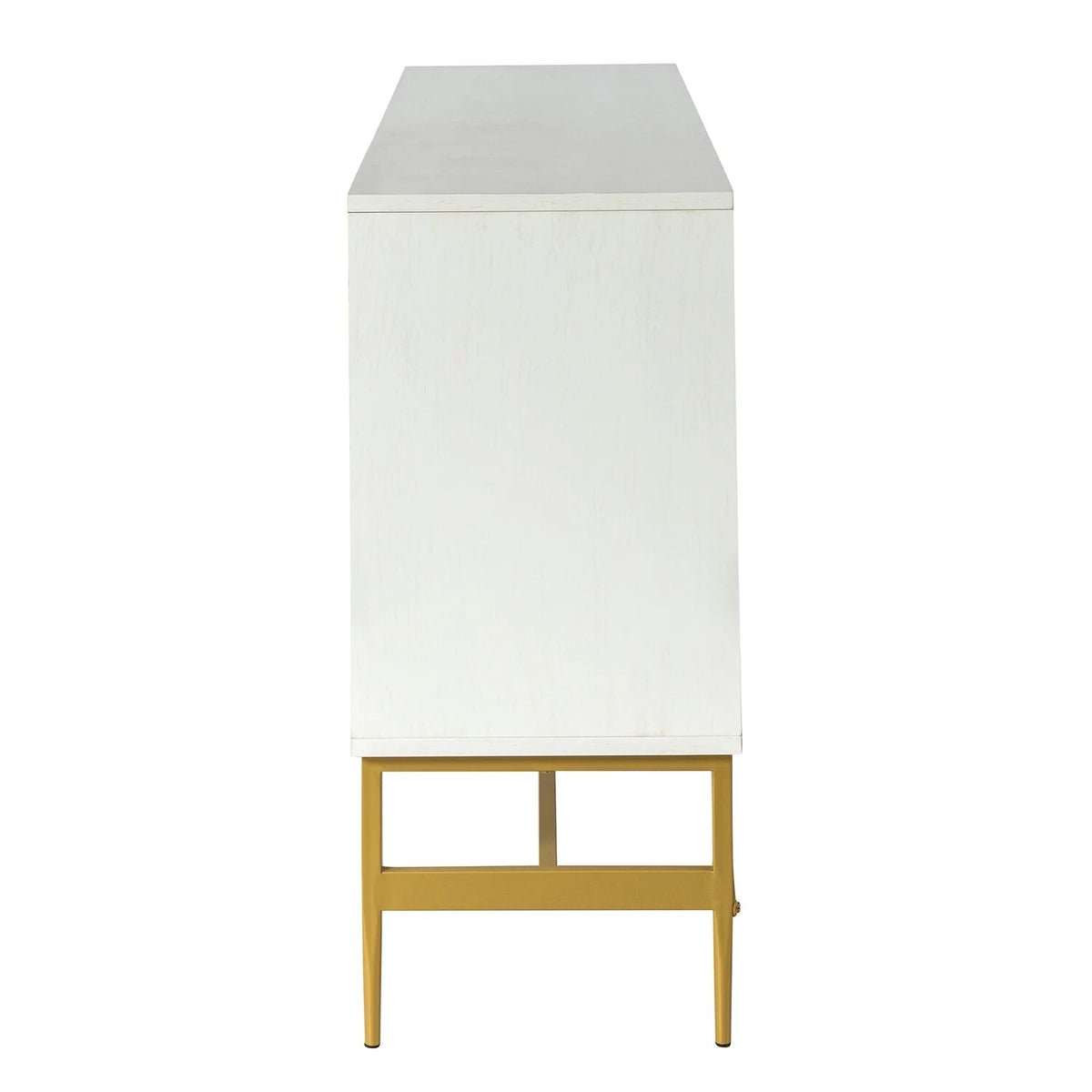 Walnut Kitchen Buffet Sideboard with Metal Legs V882