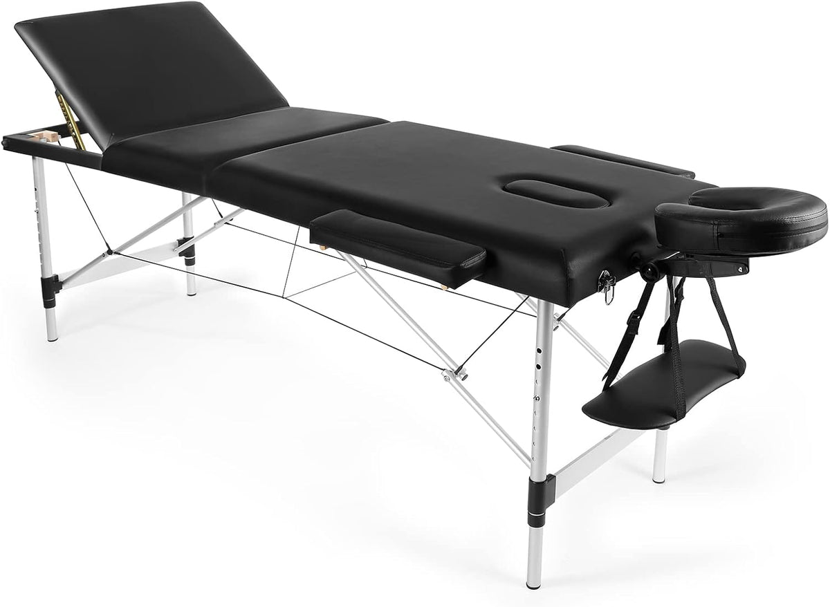 Black Adjustable Massage Table with Carrying Bag C59159