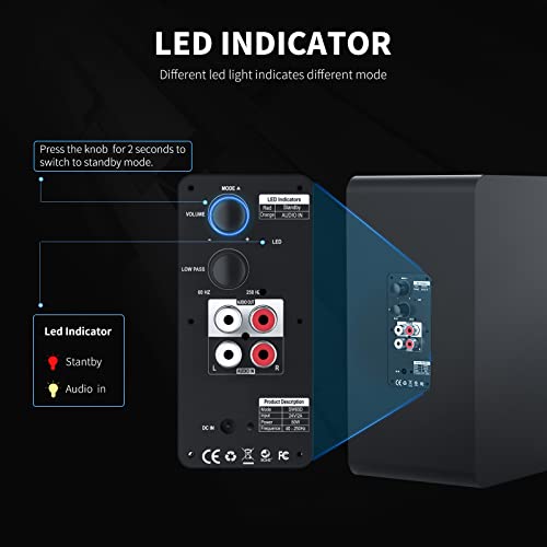 6.5'' Side Firing Powered Subwoofer N5497
