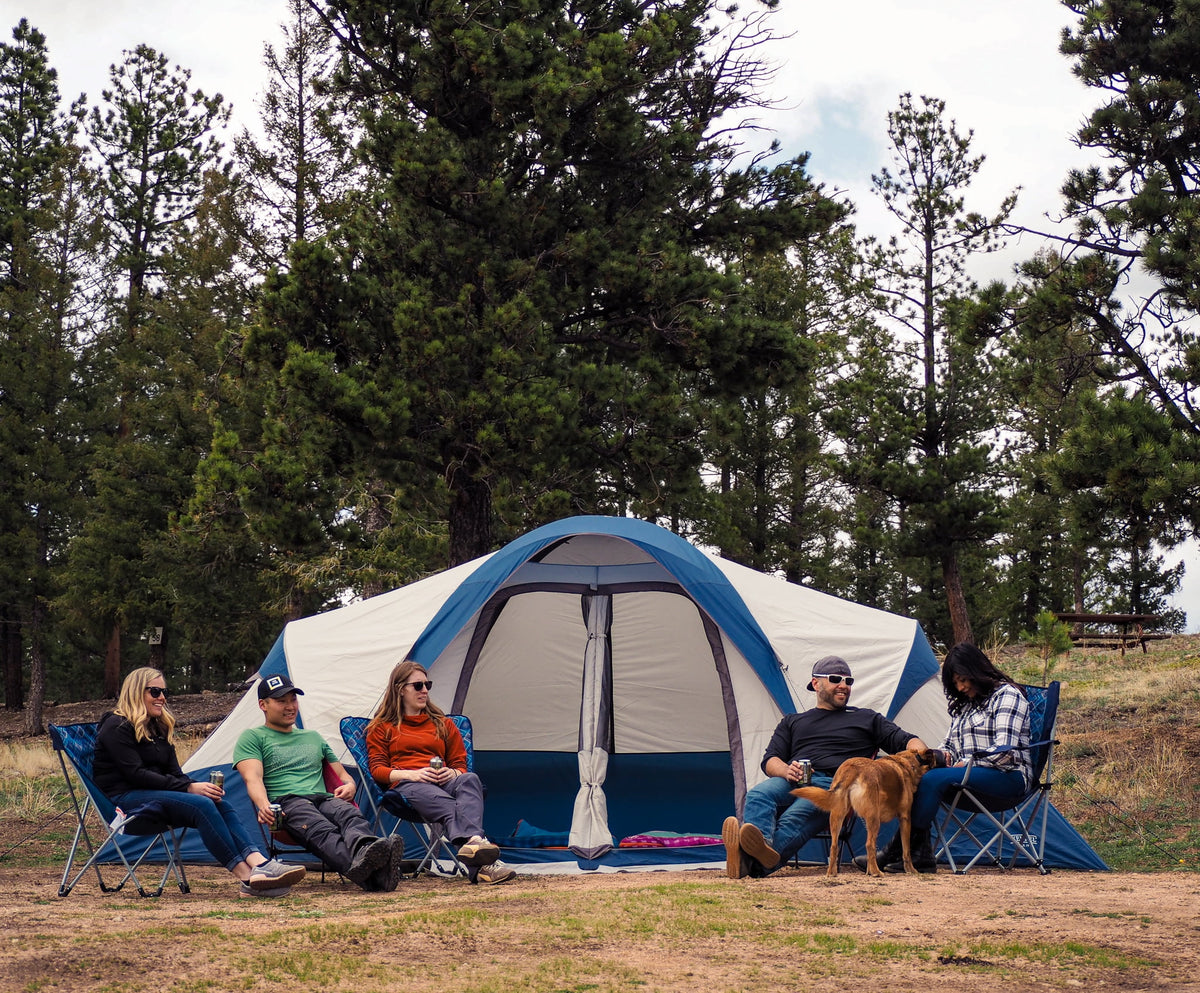 Blue 10-Person Cabin Tent D25789