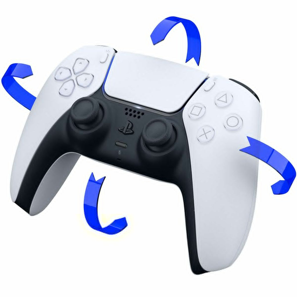 PlayStation 5 Slim Disc 2TB SSD Edition with Two Controllers White and Cosmic Red DualSense and Mytrix Hard Shell Protective Controller Case C115