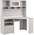 Corner Desk with Hutch, Linen White Oak C6016