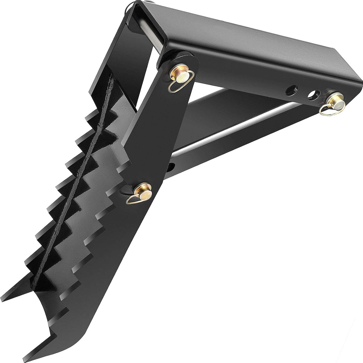 24 Backhoe Thumb, 1/2 Steel Thickness, Black Steel Weld On Thumb Attachments with 12mm Bolt-On Design P59645