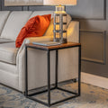 20"L Wood and Iron End Table Z147968
