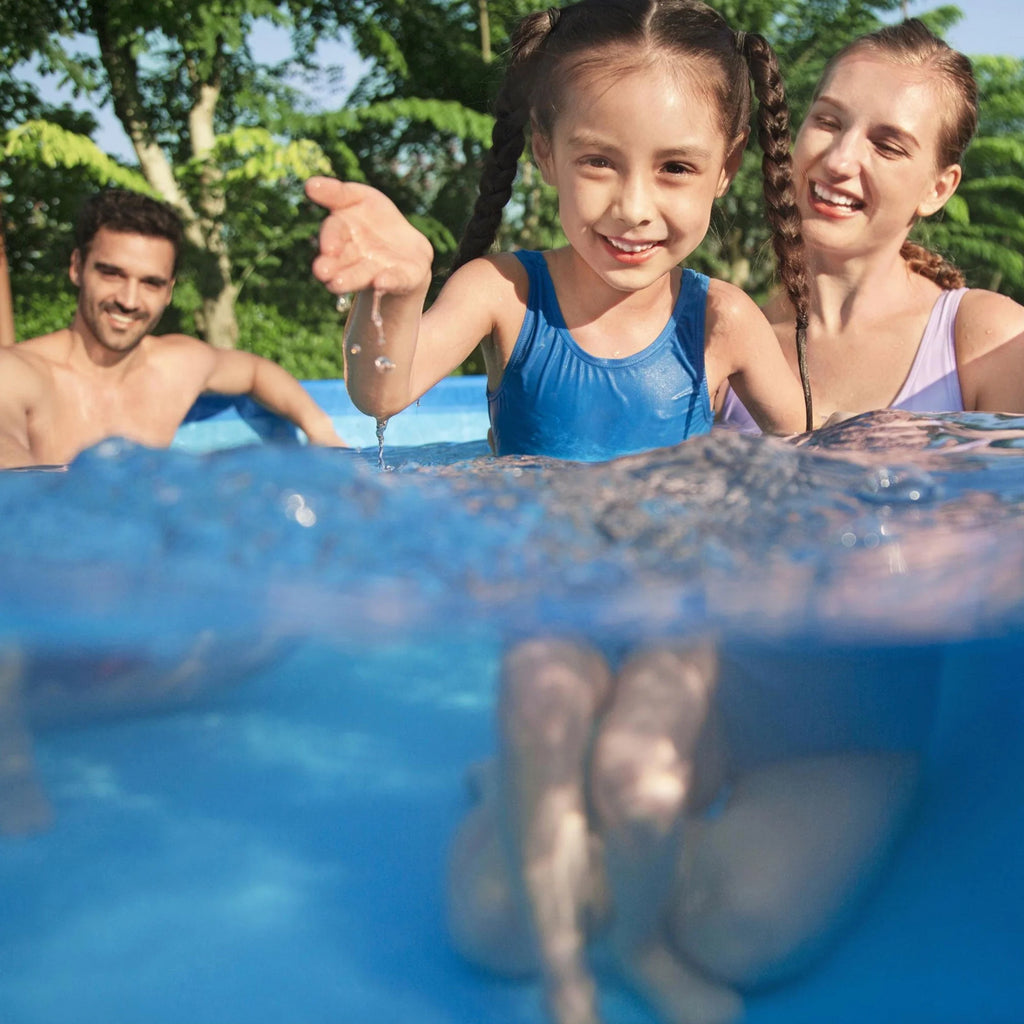 Steel Pro 9.8'x6.6'x26 Rectangular Above Ground Swimming Pool Set O1561