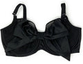 Push-Up Bra Black Mesh Satin Bow 36DD T575