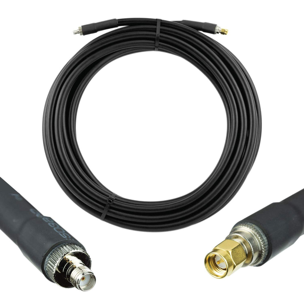 LMR®400 Equivalent Coaxial Cable 30ft SMA Male to SMA Female G660