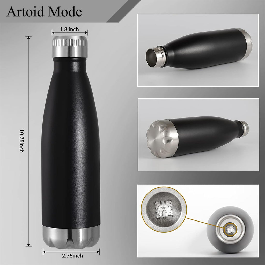 17oz Stainless Steel Double Wall Insulated Water Bottle C20459