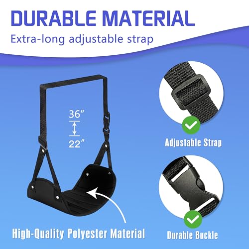 Portable Length Adjustable Airplane Foot Rest D22794