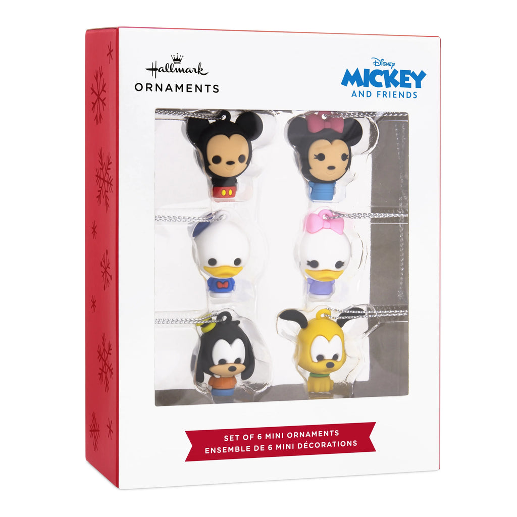 Disney Mickey Mouse and Friends Miniature Ornaments, Set of 6 I3220